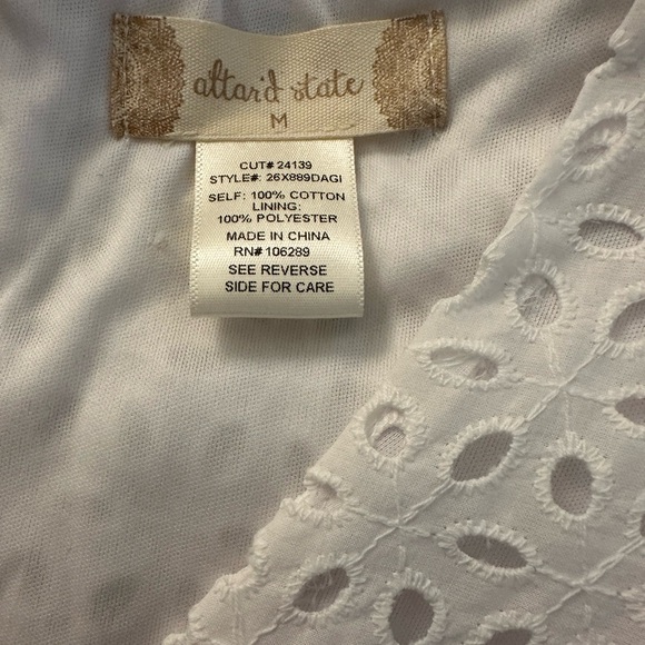 Altar’d State White Eyelet Dress - Picture 3 of 5